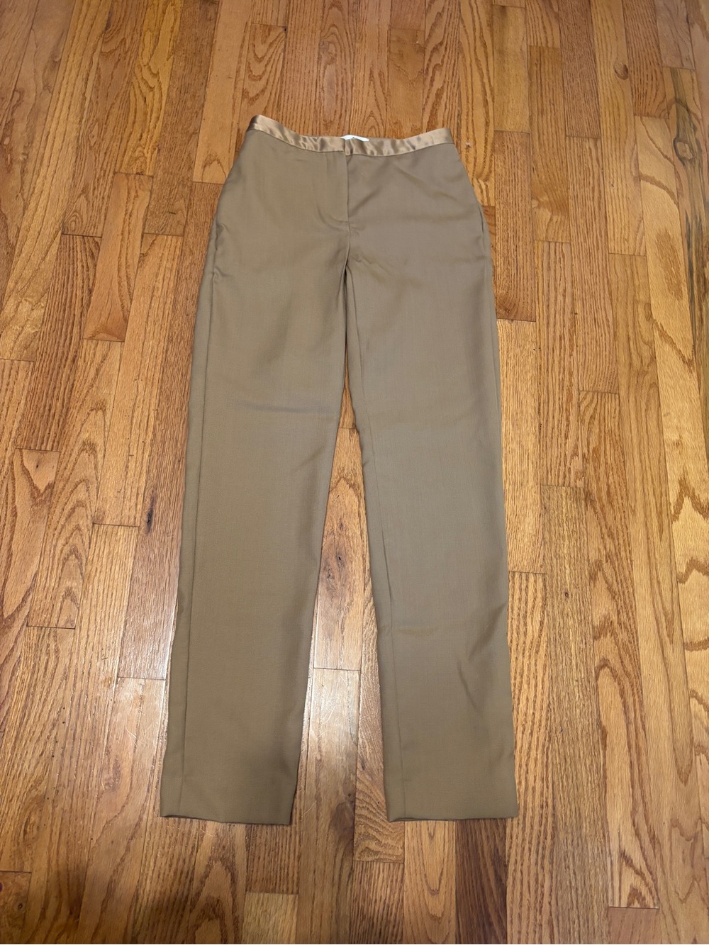 Babaton Slim Straight Dress Pants in Camel